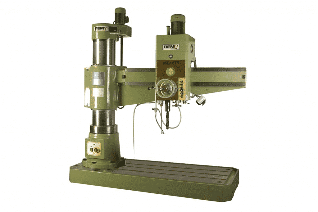 Front view Bema MG1675 Radial Arm Drill