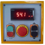 Detail of the Morgan Rushworth HSR Section Ring Roller Control Panel