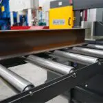 Roller Track - 620mm wide with a Beam on it