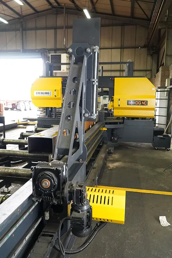 STC650 DGSA NC Material Stop Back View