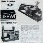 Newspaper article about the history of Morgan Rushworth bending rolls