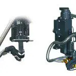 Optional Bevel Head Cutting System (left) & Oxy Fuel Head (right)