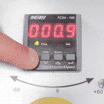 Close up of the SRA440 DGSA Bandsaw Control Panel