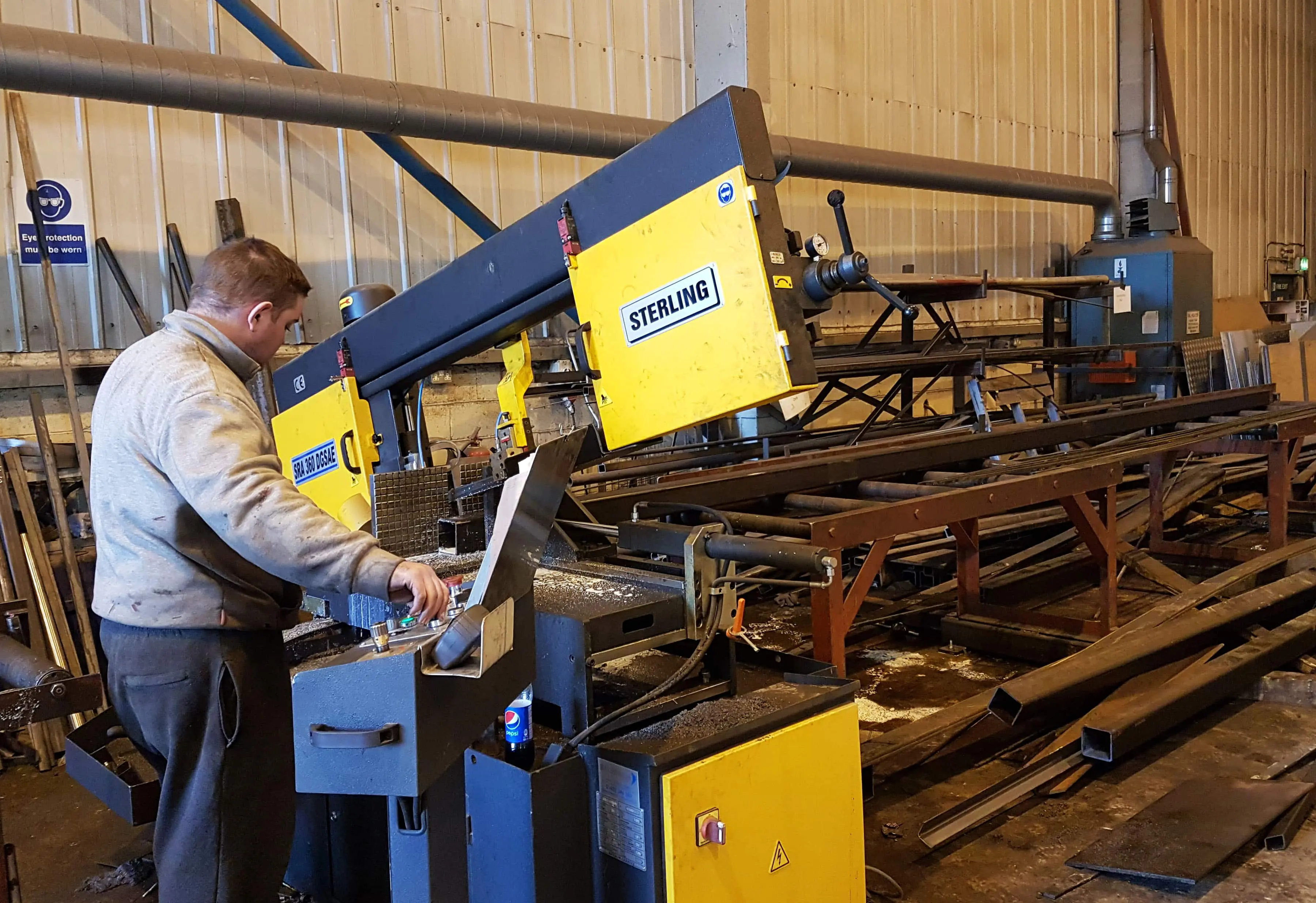 Med Fab Ltd Casestudy Sterling Bandsaw Med Fab Ltd Casestudy Sterling Bandsaw