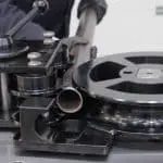 Image of Tube Pipe being put into a Curvassi RTS 76 Rotary Tube Bender
