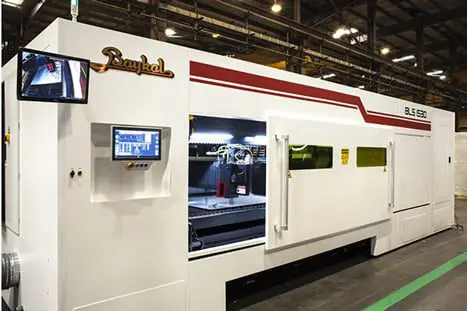 Side door open on the BLS Laser