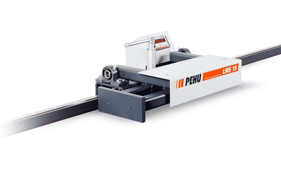 Front view Pehu-LMS15-Roller-Track-Measuring-System-Front-View