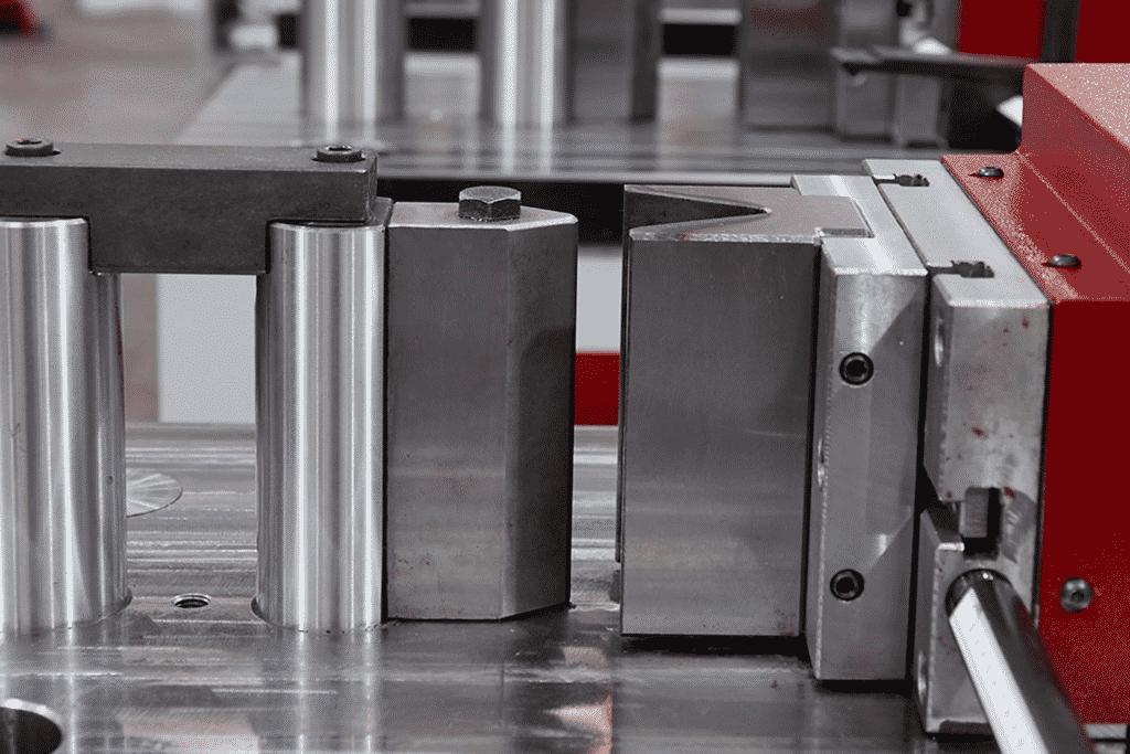 Detail of the Morgan Rushworth Horizontal Press Tooling