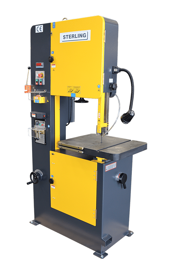 Sterling SVR Vertical Bandsaws on an angle