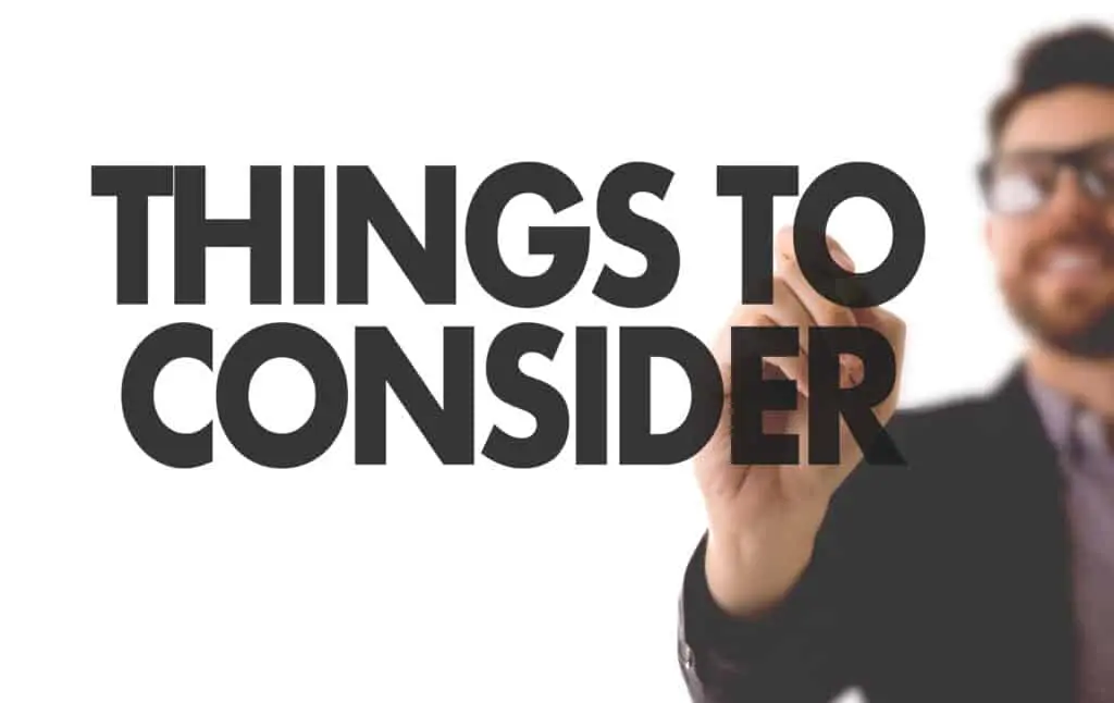 Things to Consider Stock Image