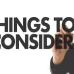 Things to Consider Stock Image