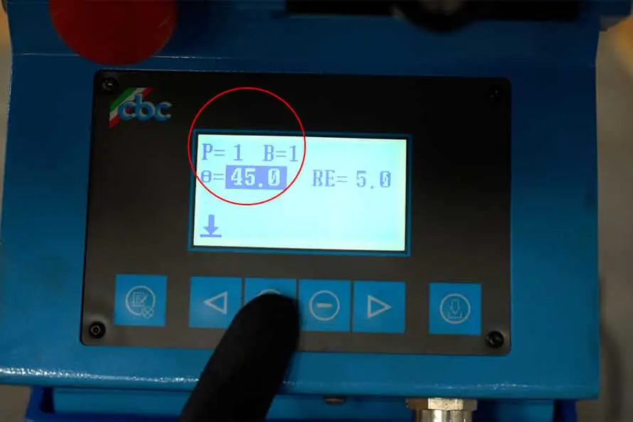 CBC Multi-Step Programme and Bend Number CBC Multi Step Programme and Bend Number