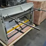 Rear View of the RVD Treadle Guillotine