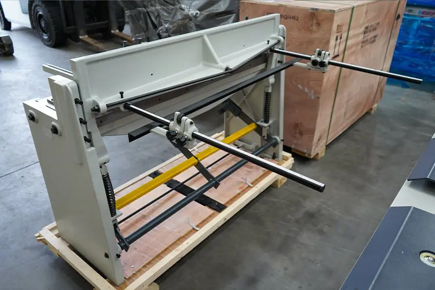 Rear View of the RVD Treadle Guillotine