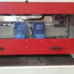 Deburring machine window