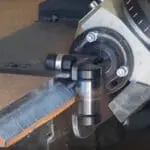 Bevel width up to 25 mm at 45 degrees