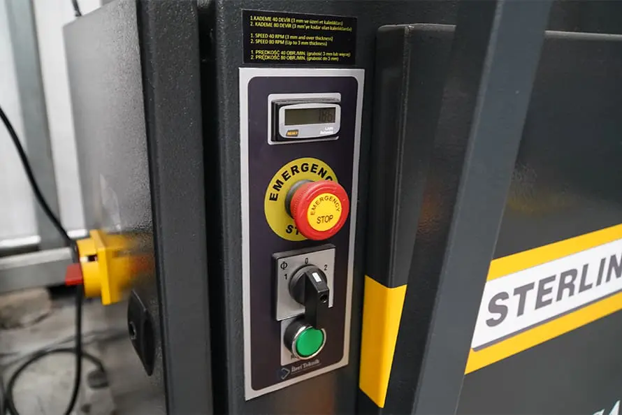 SR350 VSA Control Panel