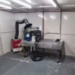 A recent 4m x 4m Installation with Roof Interior