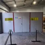 Double Doors with extra Viewing Panels 5m x 5m