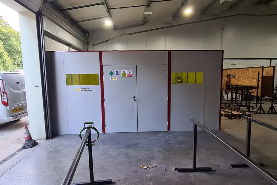 Double Doors with extra Viewing Panels 5m x 5m