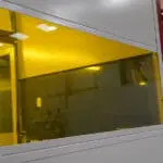 Laser Safe Glass Panels