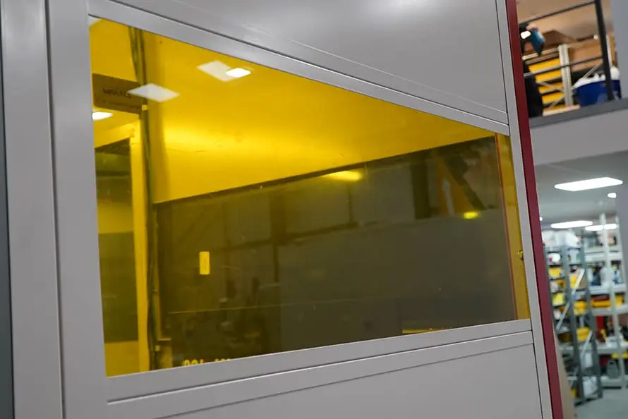 Laser Safe Glass Panels