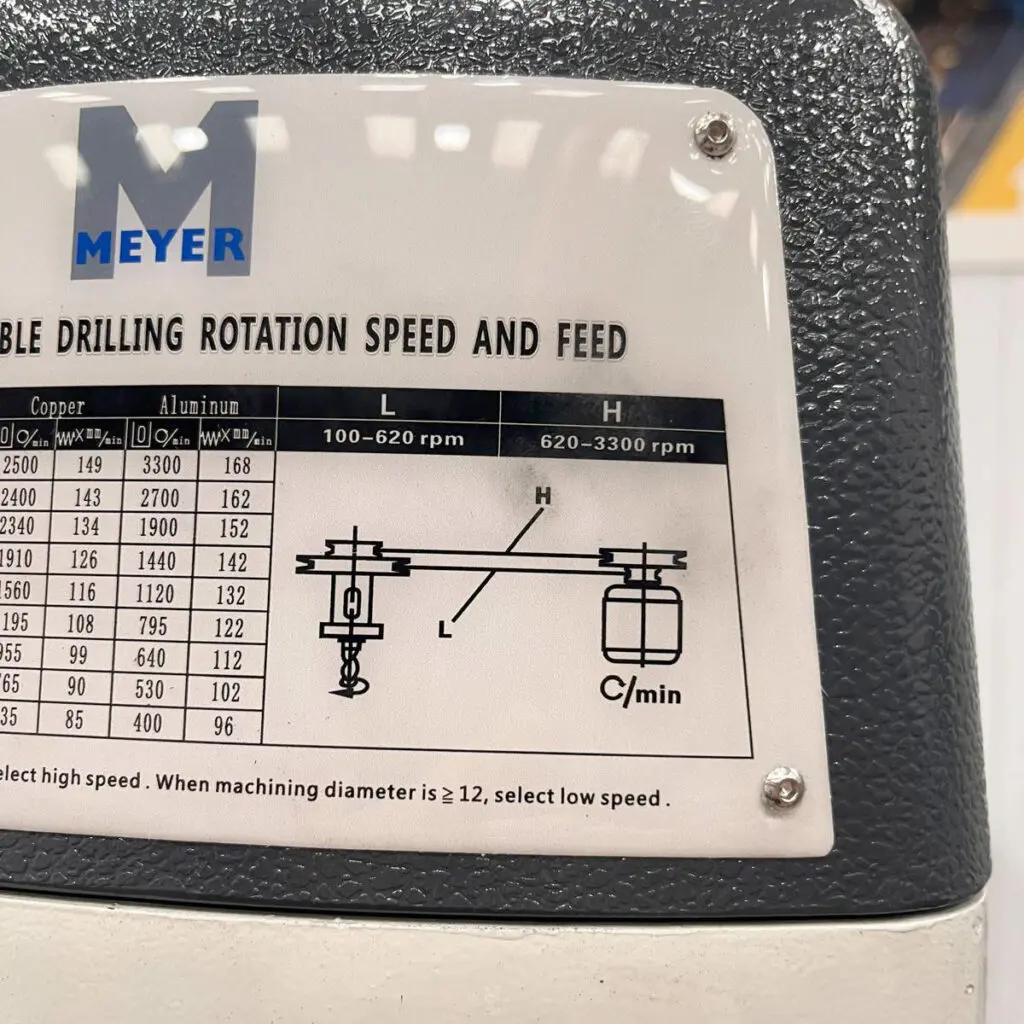 Meyer SL32A Belt-Driven Pillar Drill 415v – with automatic quill feed image 6