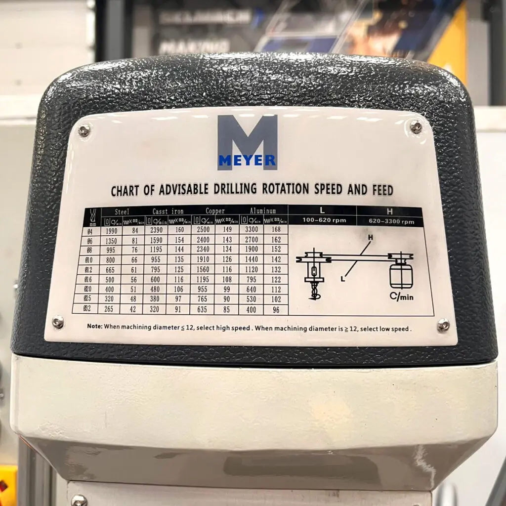 Meyer SL32A Belt-Driven Pillar Drill 415v – with automatic quill feed image 7