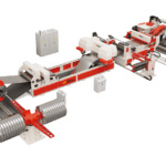 A cut-out image of an example of the full Morgan Rushworth Coil Slitting Line