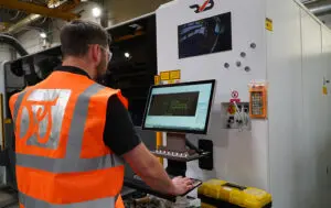 Ben Harris using the RVD Laser