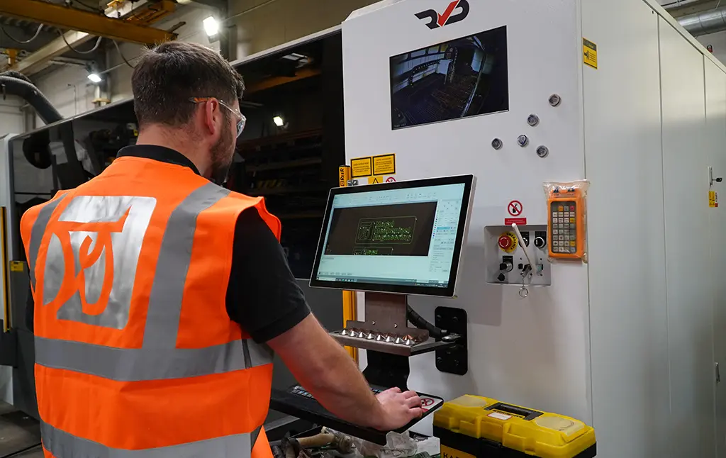 Ben Harris using the RVD Laser