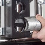 Detail of the Almi AL2 Manual Tube Notcher