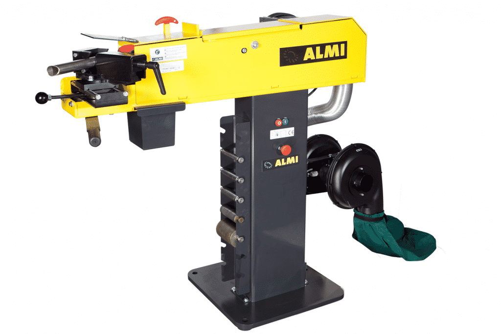 Side view Almi-AL100u-Tube-Notcher-with-Dust-Collector