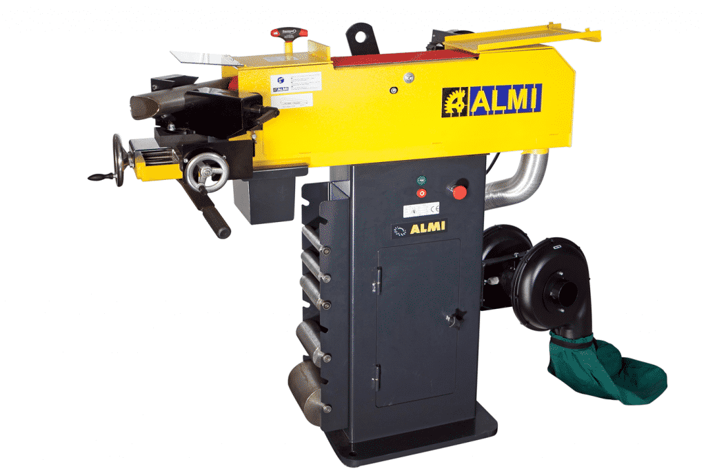 Front view Almi-AL150-Tube-Notcher-with-Dust-Collector-Attachment