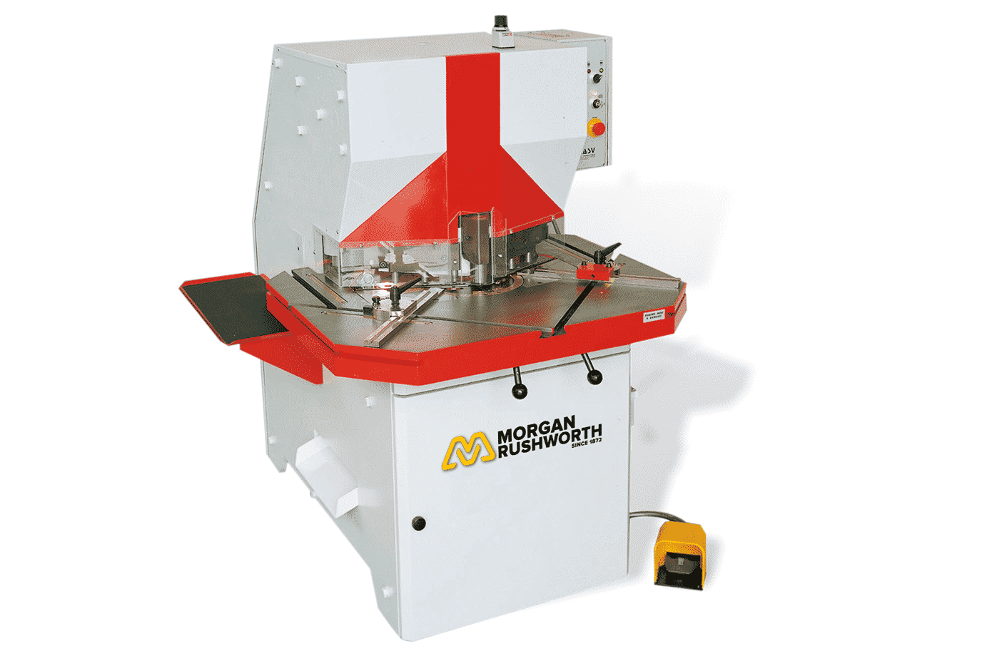 Front view Morgan-Rushworth-HVA-Hydraulic-Corner-Notcher