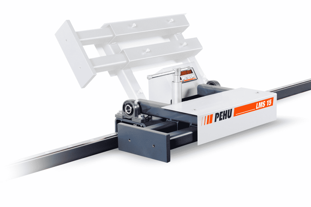 Detail of the Pehu LMS15 Roller Track Measuring System