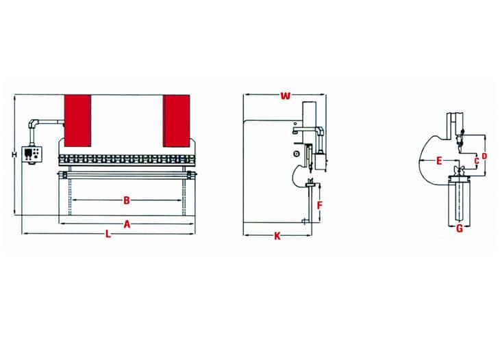 Morgan Rushworth PB NC Pressbrake Line Drawing