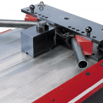 Close up detail Heavy wall tube bending on a Simasv Horizontal Press