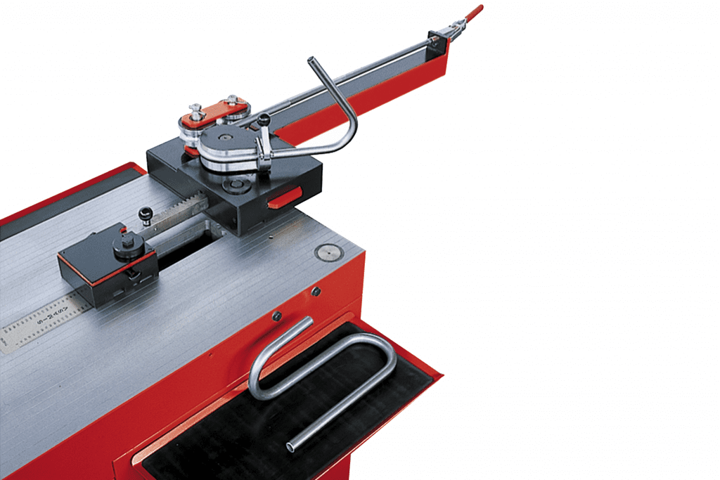 Close up detail Rotary Tube Bending on a Simasv Horizontal Press