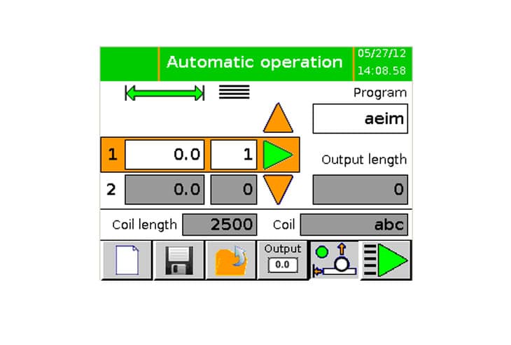 LineLink Touch Screen Control - Automatic Operation