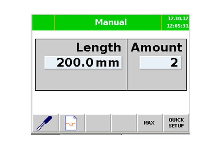 LineLink Touch Screen Control - Manual Operation