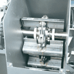 Detail of a waterjet dredge system