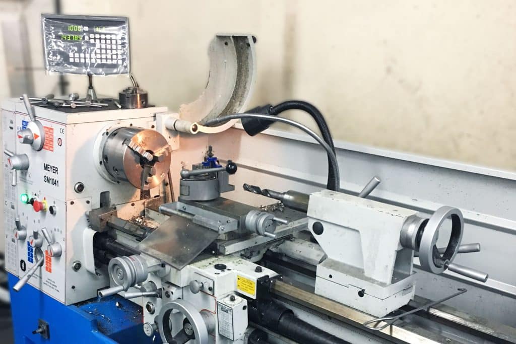 Image of a Meyer Lathe installed at WRES