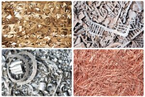 Image of different ferrous and non ferrous metal samples