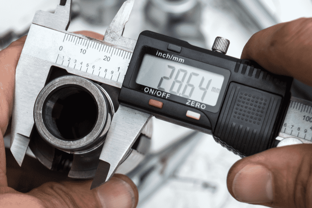 Image of a gauge measuring metal