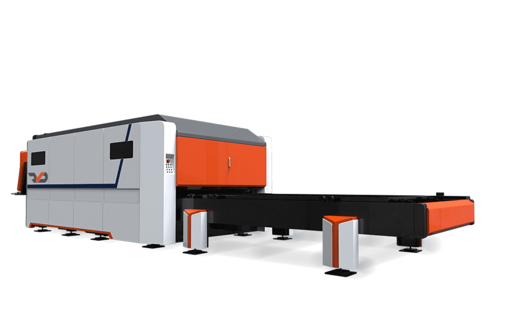 Side view of the RVD PRO Fibre Laser Table