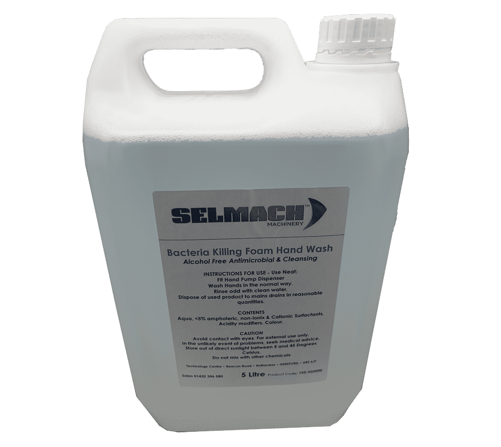 5Litre container of Bacterial Killing Foam Hand Wash Sanitiser