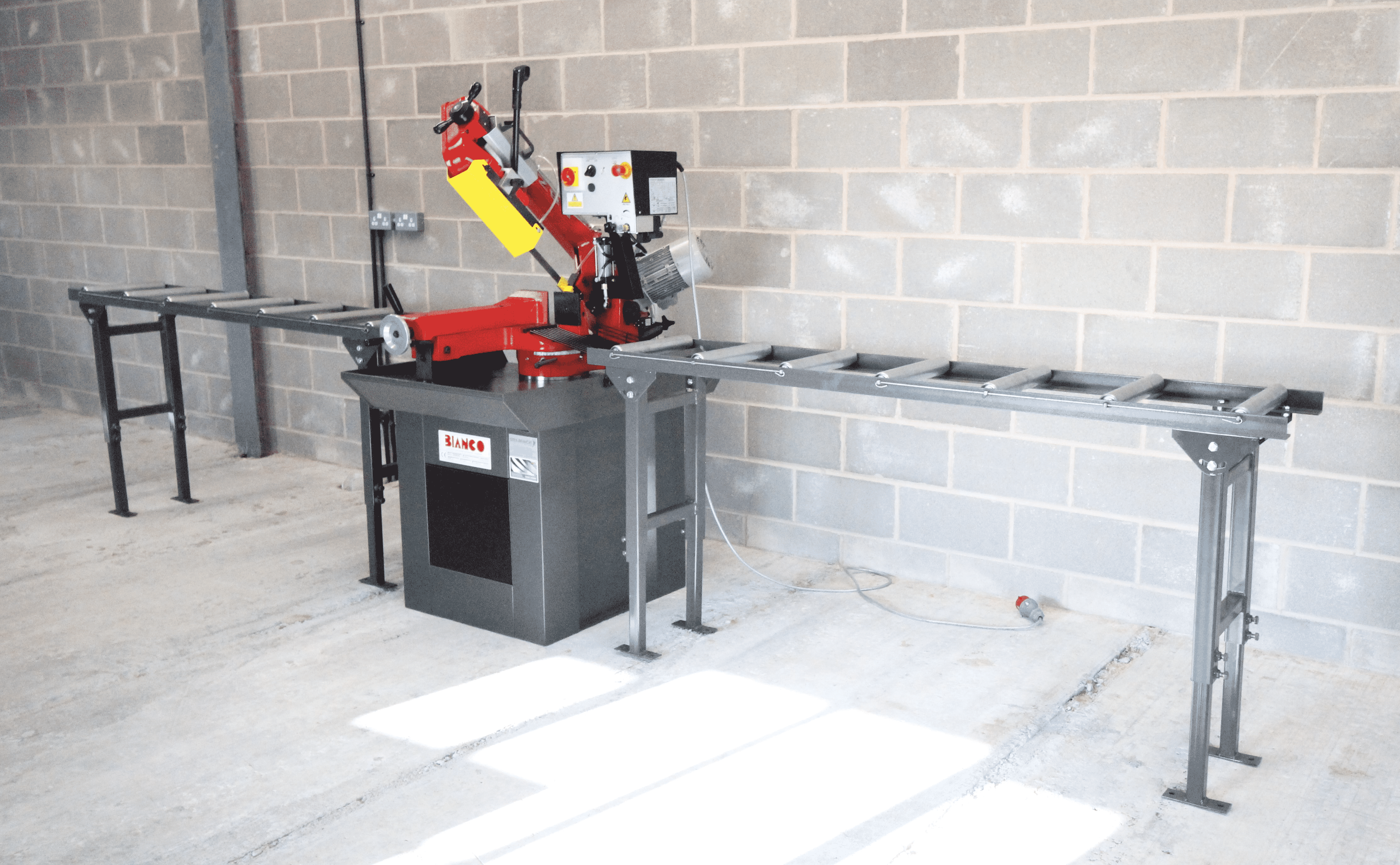 Roller track with Bianco bandsaw