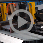 Video thumbnail showing the SRA320 GAL CNC Servo Vice Feed Automatic Bandsaw