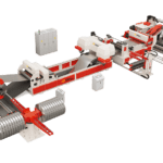 A cut-out image of an example of the full Morgan Rushworth Coil Slitting Line